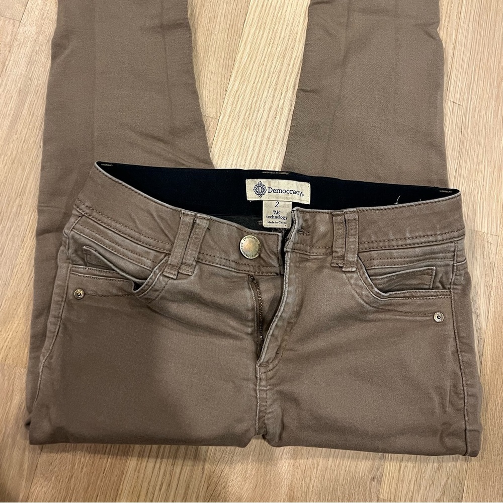 EUC SZ 2 Democracy Ab Tech colored jeggings